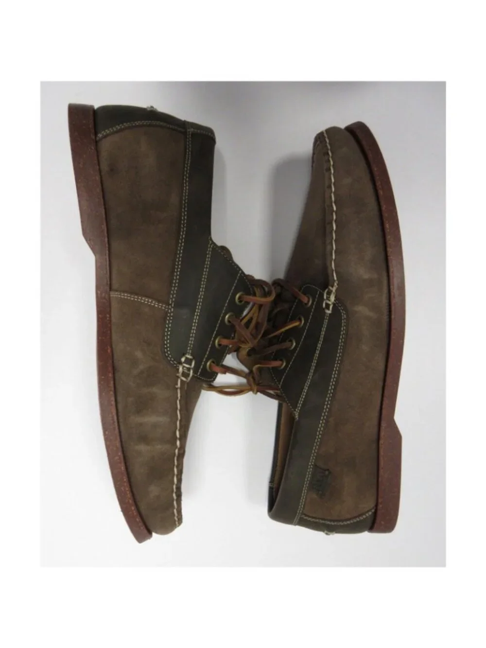 Polo Ralph Lauren Boat Shoes 11.5 D Blackley 4 Eye Oiled Suede Leather